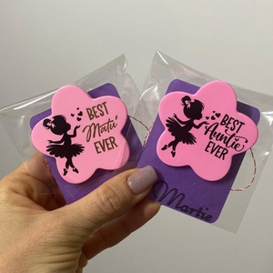 Broșă - formă de floare - Balerina mica - bijuterii - broșe - Artynos.ro