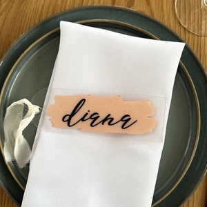 Card de masa acrilic personalizat (2 in 1 � place card si semn de carte) - Artynos.ro