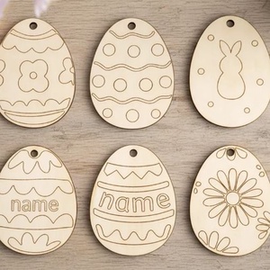 Set 2 oua lemn de colorat sau pictat - Paste - Artynos.ro