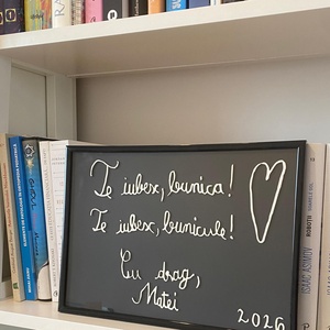 Tablou 3D personalizat din mesaj scris de mână sau desen de copil - decor de sărbători - decorațiuni de paște - alte creații de paște - Artynos.ro