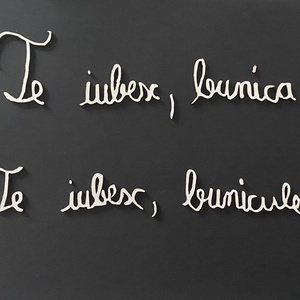 Tablou 3D personalizat din mesaj scris de mână sau desen de copil - decor de sărbători - decorațiuni de paște - alte creații de paște - Artynos.ro