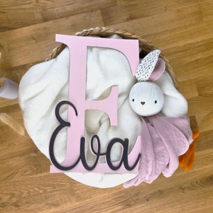 Initiala si nume copil - jucării și echipamente pentru copii - cadouri baby shower - Artynos.ro