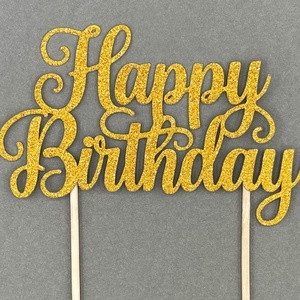 Cake topper - top tort Happy Birthday - Artynos.ro
