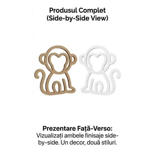 Decor de Perete - Maimuțică Veselă - 29 cm - casă & stil de viață - echipament pentru camera copiilor - decorațiuni de cameră - Artynos.ro