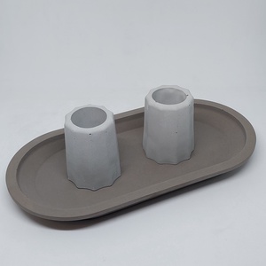 Beton szürke színű fogkefe tartó, ceruza tartó, mini váza betonból, Casa & Stil de viata, Accesorii pentru decorat casa, Decoratiuni de masa si decoratiuni pentru rafturi , Boluri din ceramica, boluri decorative, Turnare in gips, ARTYNOS