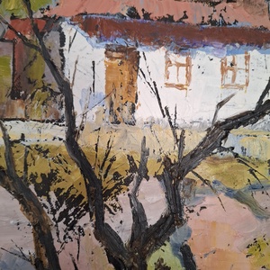 Ecoul toamnei - Fagarașul în tăcere... - arte vizuale și accesorii  - picturi - pictură în ulei - Artynos.ro