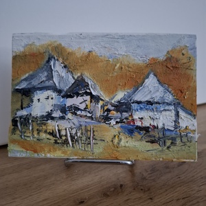 În sat - arte vizuale și accesorii  - picturi - pictură în ulei - Artynos.ro