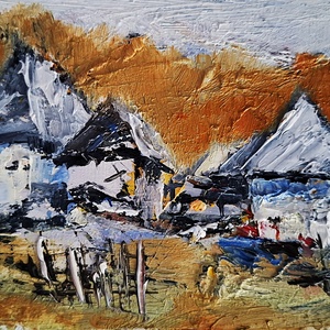 În sat - arte vizuale și accesorii  - picturi - pictură în ulei - Artynos.ro