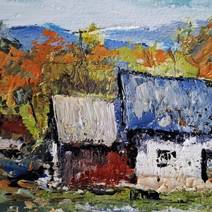 Toamnă rurală - arte vizuale și accesorii  - picturi - pictură în ulei - Artynos.ro