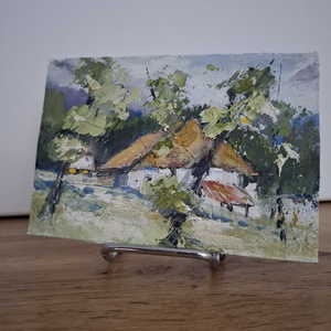 Vine toamna-n sat - arte vizuale și accesorii  - picturi - pictură în ulei - Artynos.ro