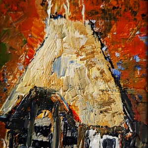 Culoarea toamnei în Făgăraș - arte vizuale și accesorii  - picturi - pictură în ulei - Artynos.ro