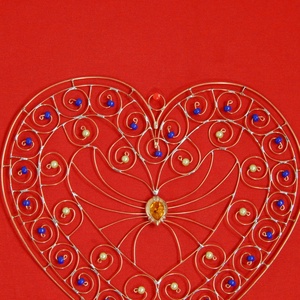 Mandala Inima galbena protectie energetica - casă & stil de viață - accesorii pentru decorat casa - decorațiuni cu tematică spirituală - mandala - Artynos.ro