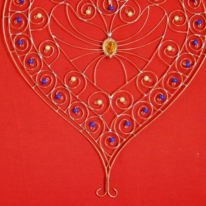 Mandala Inima galbena protectie energetica - casă & stil de viață - accesorii pentru decorat casa - decorațiuni cu tematică spirituală - mandala - Artynos.ro