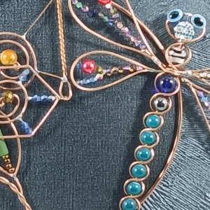 Metaloplastie cupru  Mica libelula - casă & stil de viață - accesorii pentru decorat casa - picturi murale - tablouri/picturi pe pânză - Artynos.ro