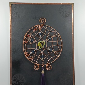 Metaloplastie cupru Inima Duala , Casa & Stil de viata, Accesorii pentru decorat casa, Picturi murale, Panouri si tablouri, panouri decorative, Prelucrarea metalelor, ARTYNOS