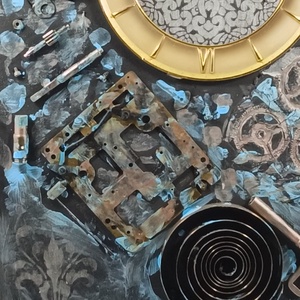 Tablou Steampunk Time ONE, Casa & Stil de viata, Accesorii pentru decorat casa, Picturi murale, Panouri si tablouri, panouri decorative, Obiecte pictate, Sculptura, ARTYNOS