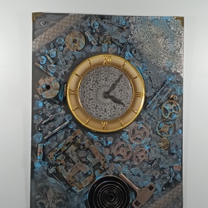 Tablou Steampunk Time ONE - casă & stil de viață - accesorii pentru decorat casa - picturi murale - panouri și tablouri, panouri decorative - Artynos.ro