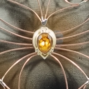 Metaloplastie cupru Inima galbena - casă & stil de viață - accesorii pentru decorat casa - picturi murale - panouri și tablouri, panouri decorative - Artynos.ro