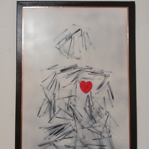 Ganduri 50X70 tablou realizat cu tehnica umbrelor - Artynos.ro