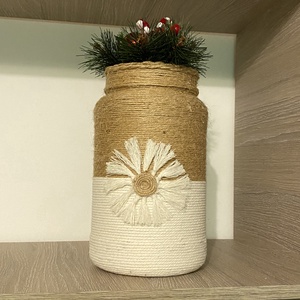 Vază decorativă , Casă & Stil de viață, Accesorii pentru decorat casa, Suport de flori, Vaze, Împletitură, Altele, ARTYNOS