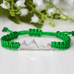 Bratara macramé impletita - Mountains green, , , ARTYNOS