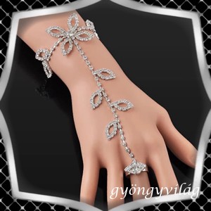 Bijuterii-bratari: bratara-bratara de cristal ES-K08, Accesorii nunta, Bijuterii mireasa, Bratari mireasa , , ARTYNOS