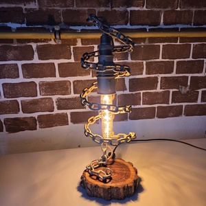 Lampa Artizanala aspect industrial - casă & stil de viață - lămpi și corpuri de iluminat - lampă de ambianță - Artynos.ro