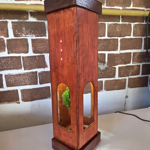 Lampa Ambientală Copacul Vieți � Lemn Masiv si Licheni Stabilizați - casă & stil de viață - lămpi și corpuri de iluminat - tablouri cu leduri - Artynos.ro