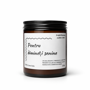 Lumanare parfumata 200g � Pentru dimineti senine, Casa & Stil de viata, Lumanari, parfumuri, arome, Lumanari artizanale, Lumanare si fabricarea lumanarilor, ARTYNOS