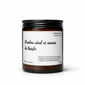 Lumanare parfumata 200g � Pentru cand ai nevoie de liniste, Casa & Stil de viata, Lumanari, parfumuri, arome, Lumanari artizanale, Lumanare si fabricarea lumanarilor, ARTYNOS