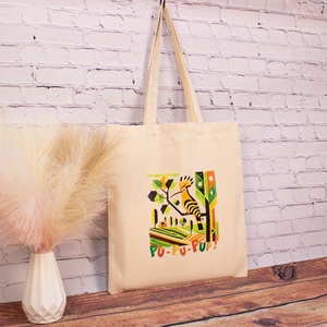 Sacosa din bumbac, suvenir, Pupaza din tei - Amintiri din Copilarie - genți și portofele - geantă pentru cumpărături - totebaguri - Artynos.ro