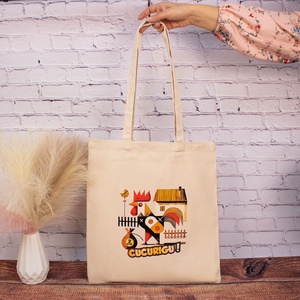 Sacosa din bumbac, suvenir, Punguta cu 2 bani - Amintiri din Copilarie - genți și portofele - geantă pentru cumpărături - totebaguri - Artynos.ro