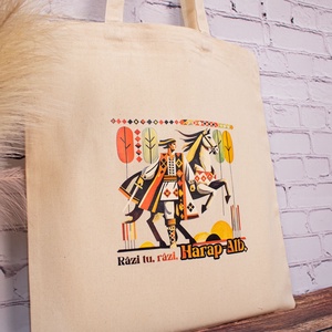 Sacosa din bumbac, suvenir, Harap Alb - Amintiri din Copilarie - genți și portofele - geantă pentru cumpărături - totebaguri - Artynos.ro