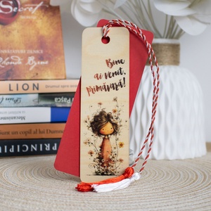 Martisor din lemn, semn de carte, In geanta tot anul - Artynos.ro