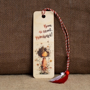 Martisor din lemn, semn de carte, In geanta tot anul - bijuterii - mărțișor - Artynos.ro