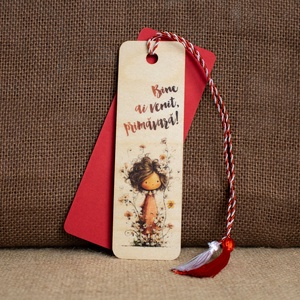 Martisor din lemn, semn de carte, In geanta tot anul - bijuterii - mărțișor - Artynos.ro