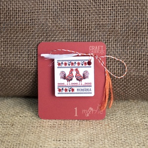 Martisor din lemn, cu motive traditionale romanesti, Bijuterii, Martisor, Fotografie, grafica, desen, ilustratie, Gravare, pirogravura, ARTYNOS