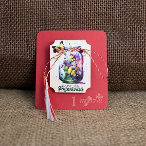 Martisor din lemn, Doza de primavara, Bijuterii, Martisor, Fotografie, grafica, desen, ilustratie, Obiecte pictate, ARTYNOS