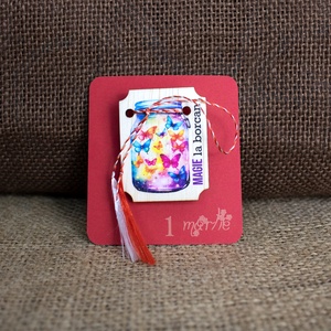 Martisor din lemn, Magie la borcan, Bijuterii, Martisor, Fotografie, grafica, desen, ilustratie, Obiecte pictate, ARTYNOS