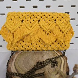 Poseta Macrame - geantă și husă - genți de umăr și genți de mână - geantă de umăr sling - Artynos.ro