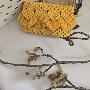 Poseta Macrame - geantă și husă - genți de umăr și genți de mână - geantă de umăr sling - Artynos.ro