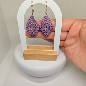 Cercei Micro-Macrame Diamond - bijuterii - cercei - cercei și ornamente pentru urechi - Artynos.ro