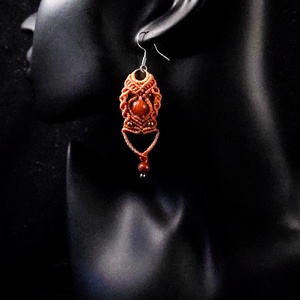 Cercei Micro-Macrame Coralia - Artynos.ro