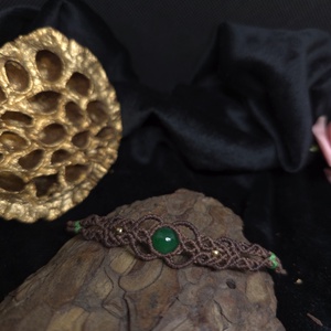 Bratara macrame cu piatra de agat - Artynos.ro