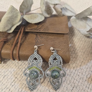 Cercei Boho Micro-Macrame cu  - Artynos.ro