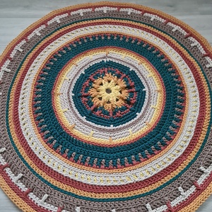 Covor mandala toamna, Arte vizuale și accesorii , Alte arte, Croșetat, ARTYNOS