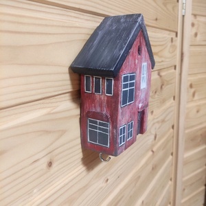 Suport chei lemn Casuta veche de tara  - casă & stil de viață - accesorii pentru decorat casa - decorațiuni de pereți, decorațiuni suspendate - suport pentru chei - Artynos.ro