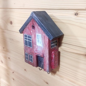 Suport chei lemn Casuta veche de tara  - casă & stil de viață - accesorii pentru decorat casa - decorațiuni de pereți, decorațiuni suspendate - suport pentru chei - Artynos.ro