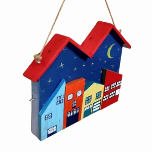 Casuta decorativa/ suport chei, model casute colorate - casă & stil de viață - accesorii pentru decorat casa - decorațiuni de pereți, decorațiuni suspendate - suport pentru chei - Artynos.ro