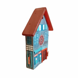 Casuta decorativa/ suport chei, model cu mandala - casă & stil de viață - accesorii pentru decorat casa - decorațiuni de pereți, decorațiuni suspendate - suport pentru chei - Artynos.ro